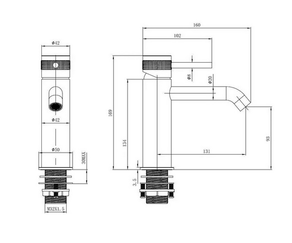 смеситель для раковины ALLEN BRAU PRIORITY 3.0